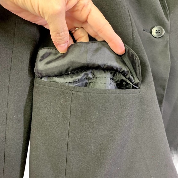 NORMA KAMALI Black Boyfriend Cut Blazer Jacket - Picture 9 of 16